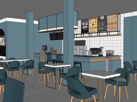 Coffee shop 3D Model