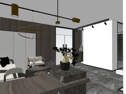 Office interior design 3D Model
