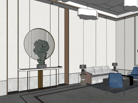 Lobby d'ingresso Modello 3D