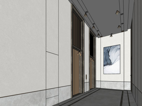 Entrance lob 3D Model