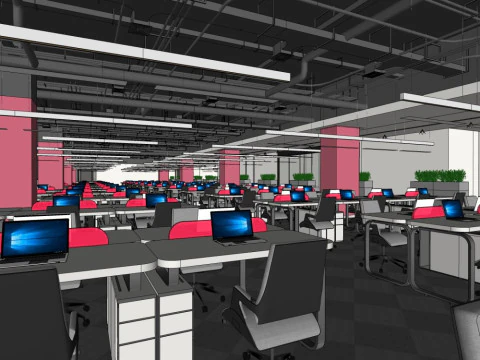 Modern office 3D Model