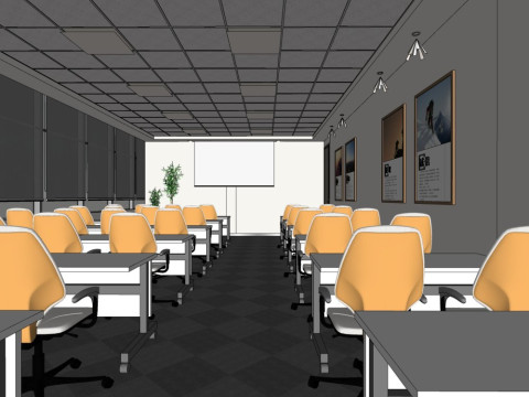 Modern office 3D Model