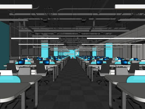 Modern office 3D Model