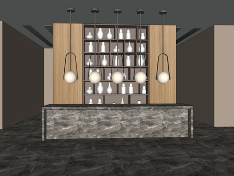 Lobi i&ccedil; mekanı 3D Model