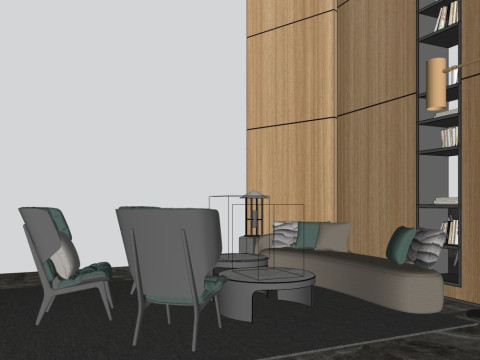 Lobi i&ccedil; mekanı 3D Model