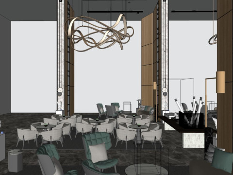 Lobi i&ccedil; mekanı 3D Model