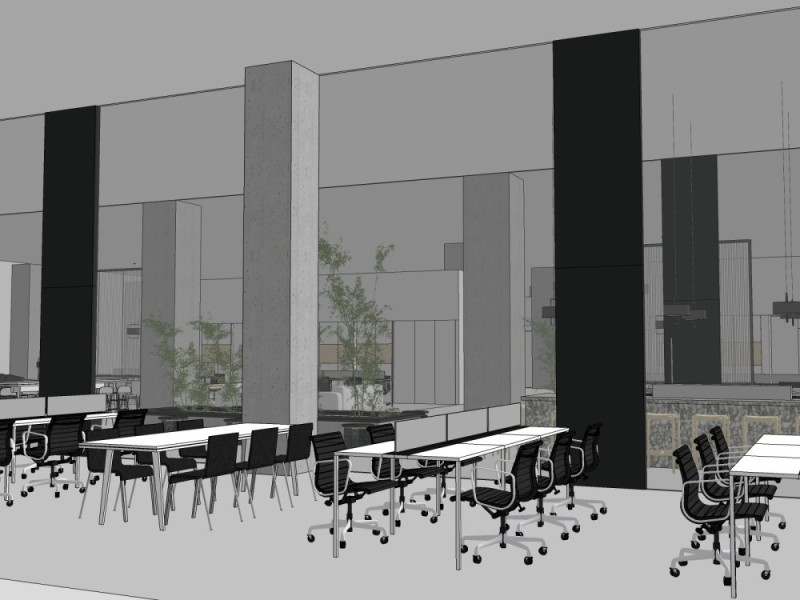 Modern office 3D Model .c4d .max .obj .3ds .fbx .stl .blend 