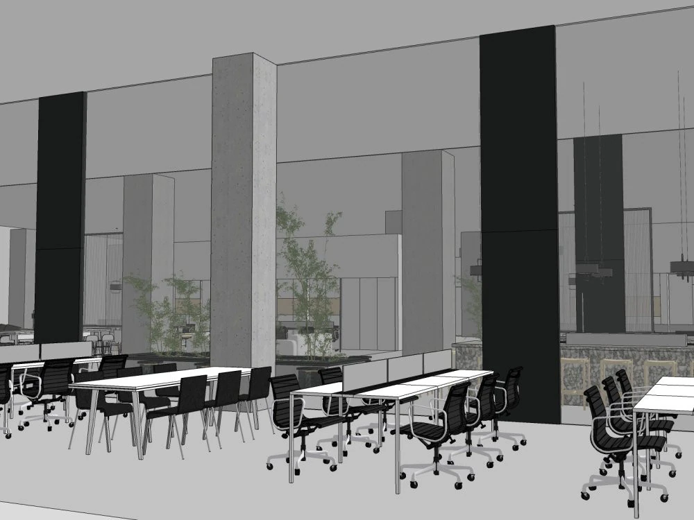 Modern office 3D Model .c4d .max .obj .3ds .fbx .stl .blend 