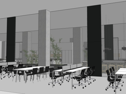 Современный офис 3D Модель