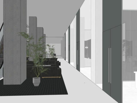 Modern office 3D Model