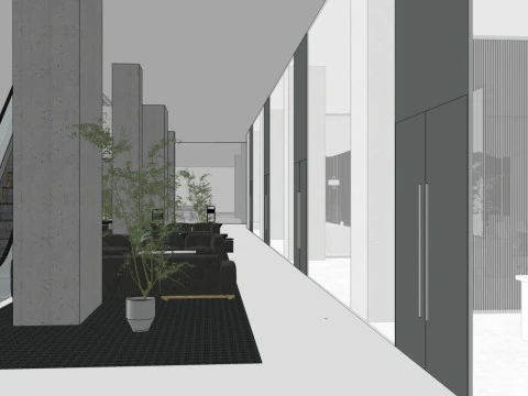 Modern office 3D Model
