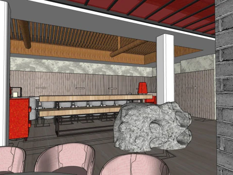 Courtyard house renovation 3D Model