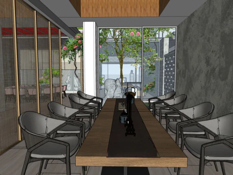 Courtyard house renovation 3D Model