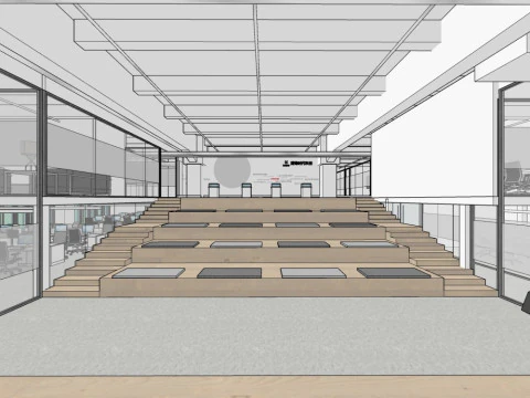 Fresh and modern office technology 3D Model