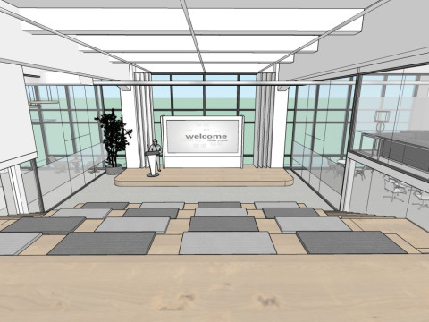 Fresh and modern office technology 3D Model