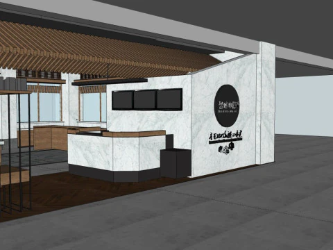 Modern-style restaurant 3D Model