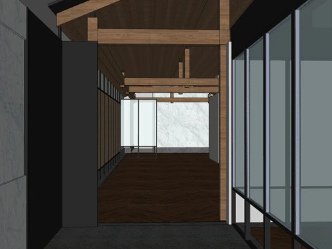 Modern-style restaurant 3D Model