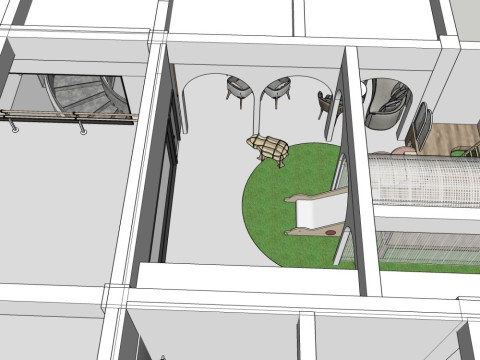 Ruang resepsi hiburan anak-anak Model 3D