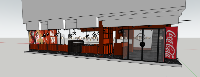 Beijing Opera themed restaurant 3D Model .c4d .max .obj .3ds .fbx .stl .blend 