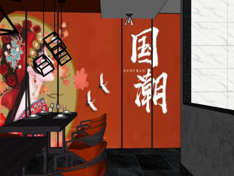 Beijing Opera themed restaurant 3D Model