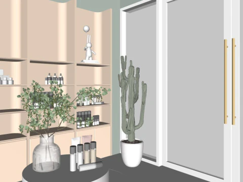 Negozio specializzato in cosmetici Modello 3D