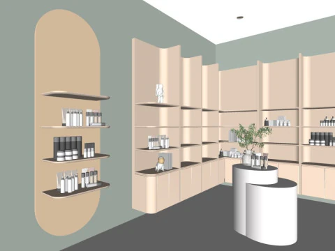 Negozio specializzato in cosmetici Modello 3D