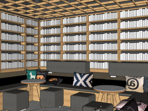 Coffee shop design 3D Model