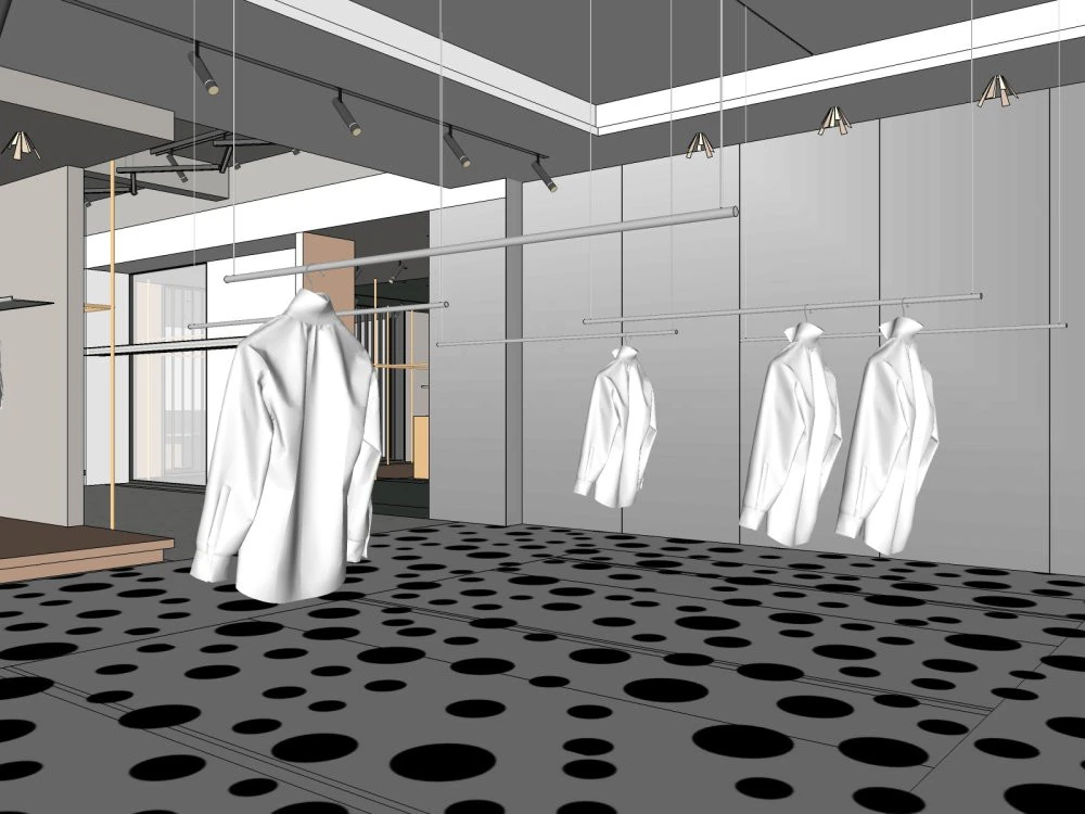 Clothing store 3D Model .c4d .max .obj .3ds .fbx .stl .blend 