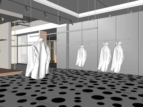 Loja de roupas Modelo 3D