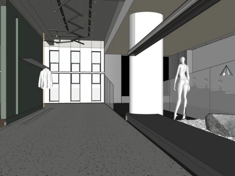 Clothing store 3D Model