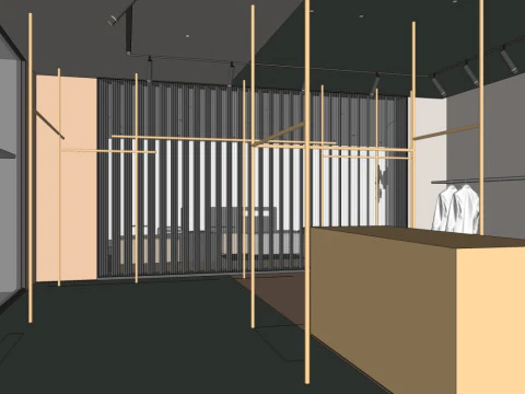 Clothing store 3D Model