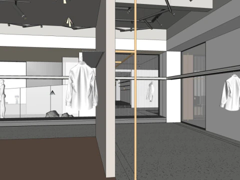 Clothing store 3D Model