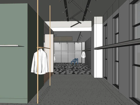Clothing store 3D Model