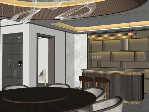 Restaurant design 3D Model