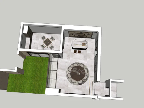 Restaurant design 3D Model