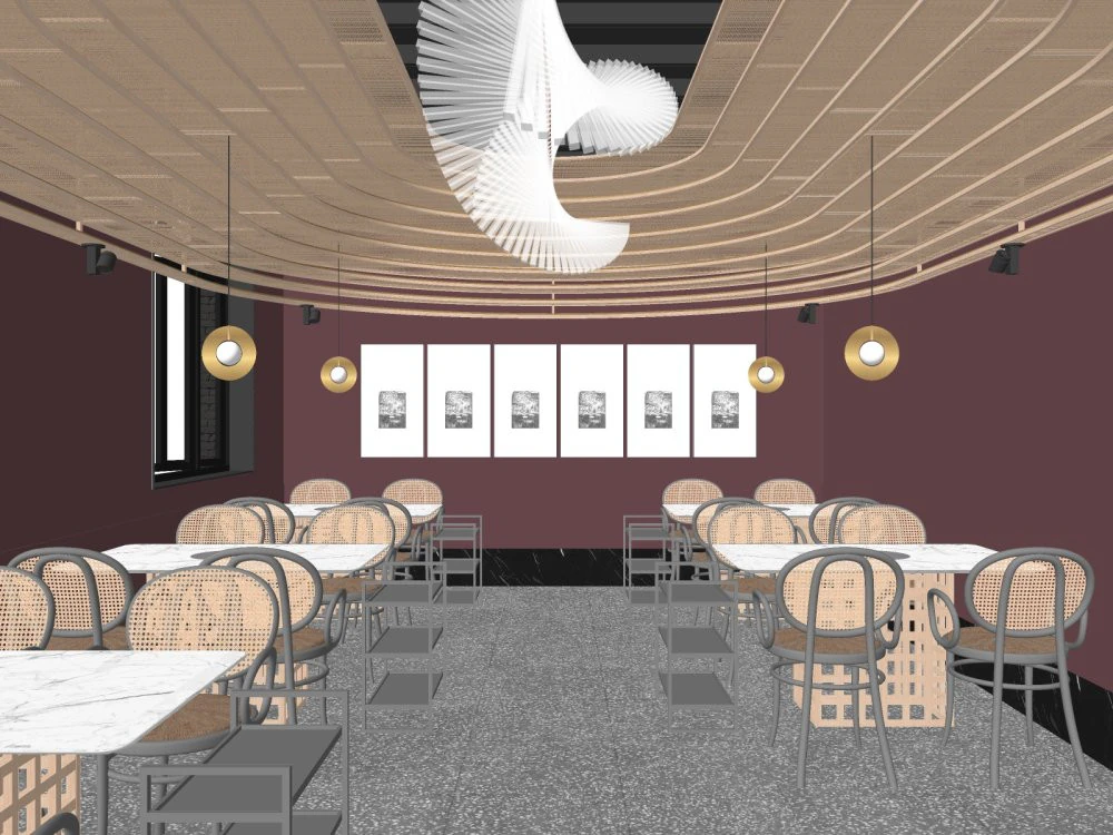 Catering Restaurant 3D Model .c4d .max .obj .3ds .fbx .stl .blend 