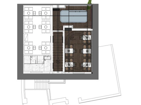 Catering Restaurant 3D Model