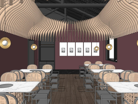 Кейтеринг Ресторан 3D Модель