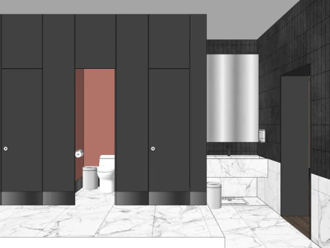 Catering Restaurant 3D Model