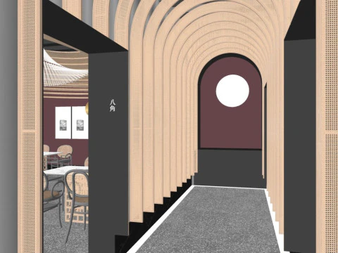 Catering Restaurant 3D Model