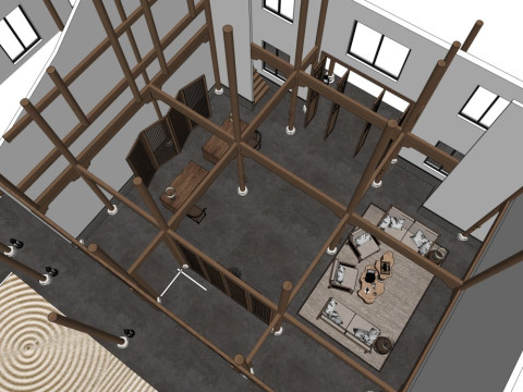 Homestay Rooms 3D Model