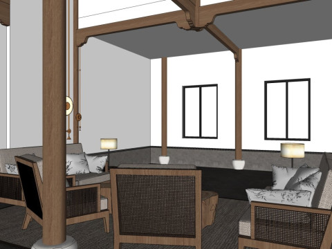 Homestay Rooms 3D Model