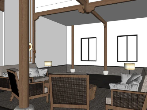 Homestay Rooms 3D Model