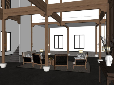 Homestay Rooms 3D Model