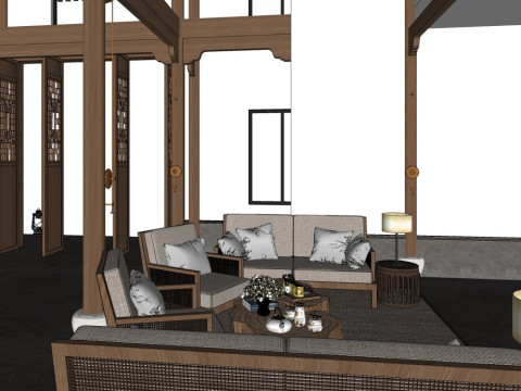 Homestay Rooms 3D Model