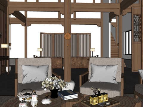 Homestay Rooms 3D Model