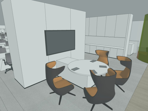 Office interior decoration design 3D Model