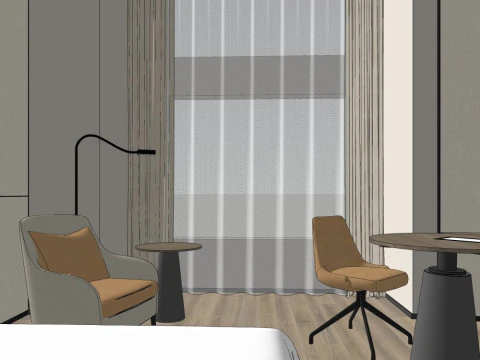 Hotel room 3D Model