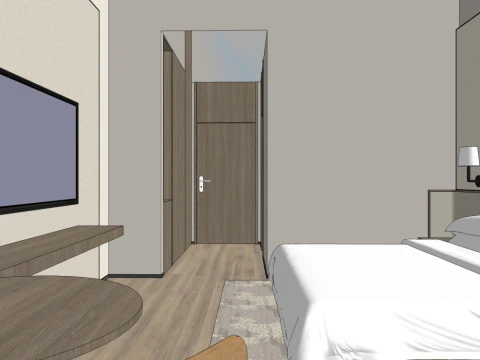 Hotel room 3D Model