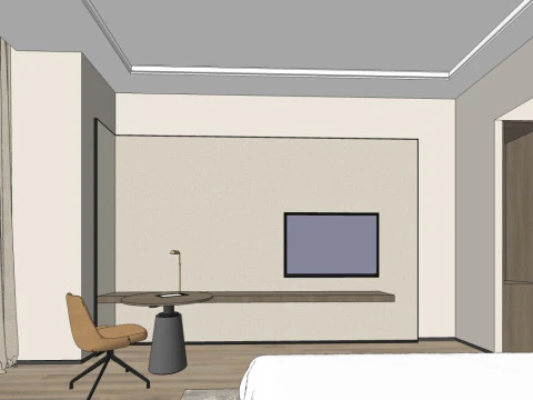 Hotel room 3D Model